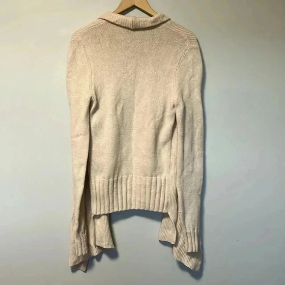 Vince 50% yak 50% wool cream open  cardigan - Picture 5 of 5